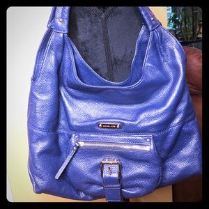Michael Kors Blue leather hobo bag